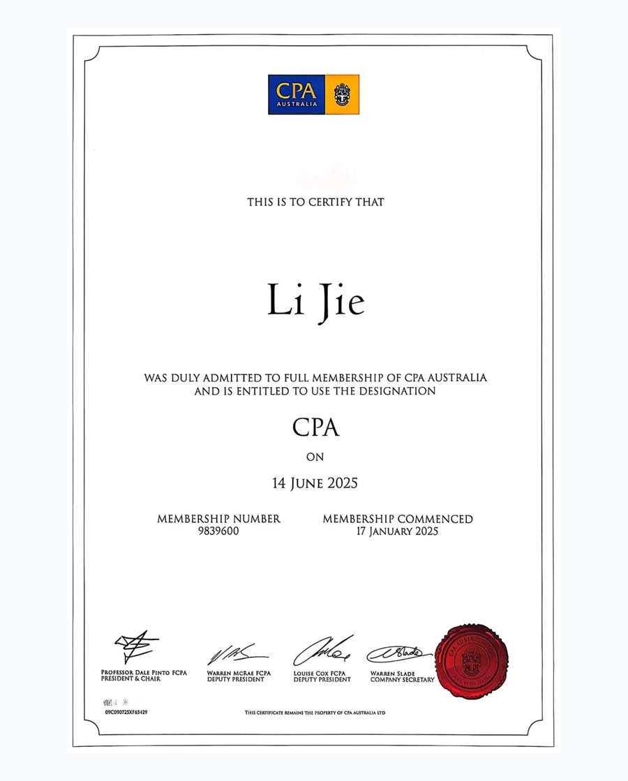 Preview of CPA Australia Membership