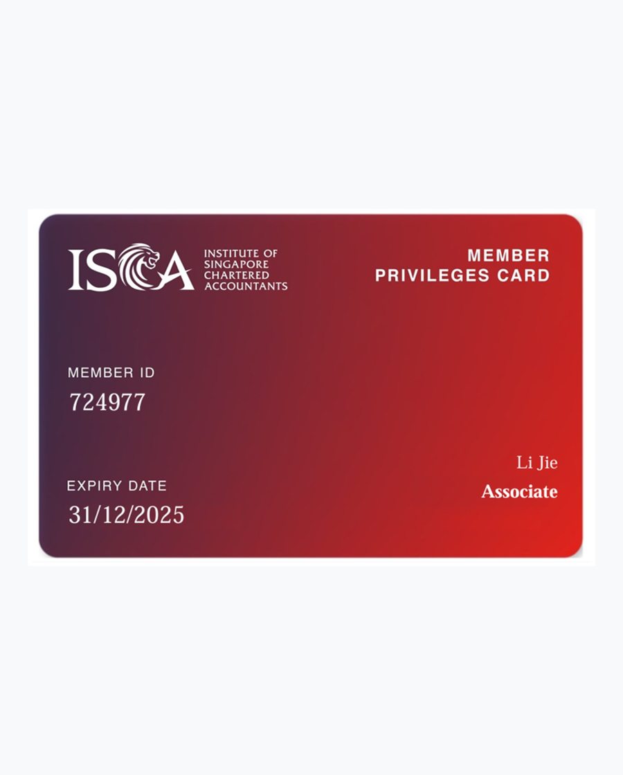 Preview of ISCA Associate Membership Card