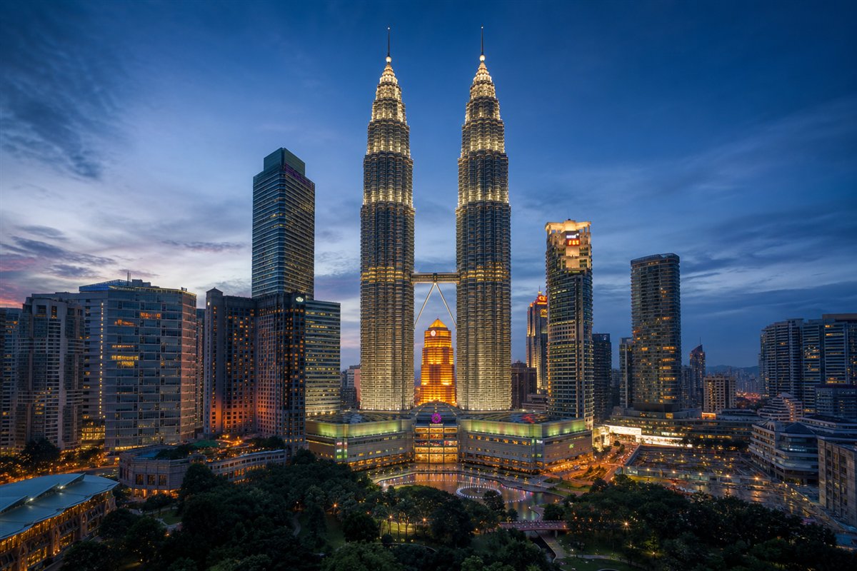 Petronas Twin Towers in Kuala Lumpur, Malaysia